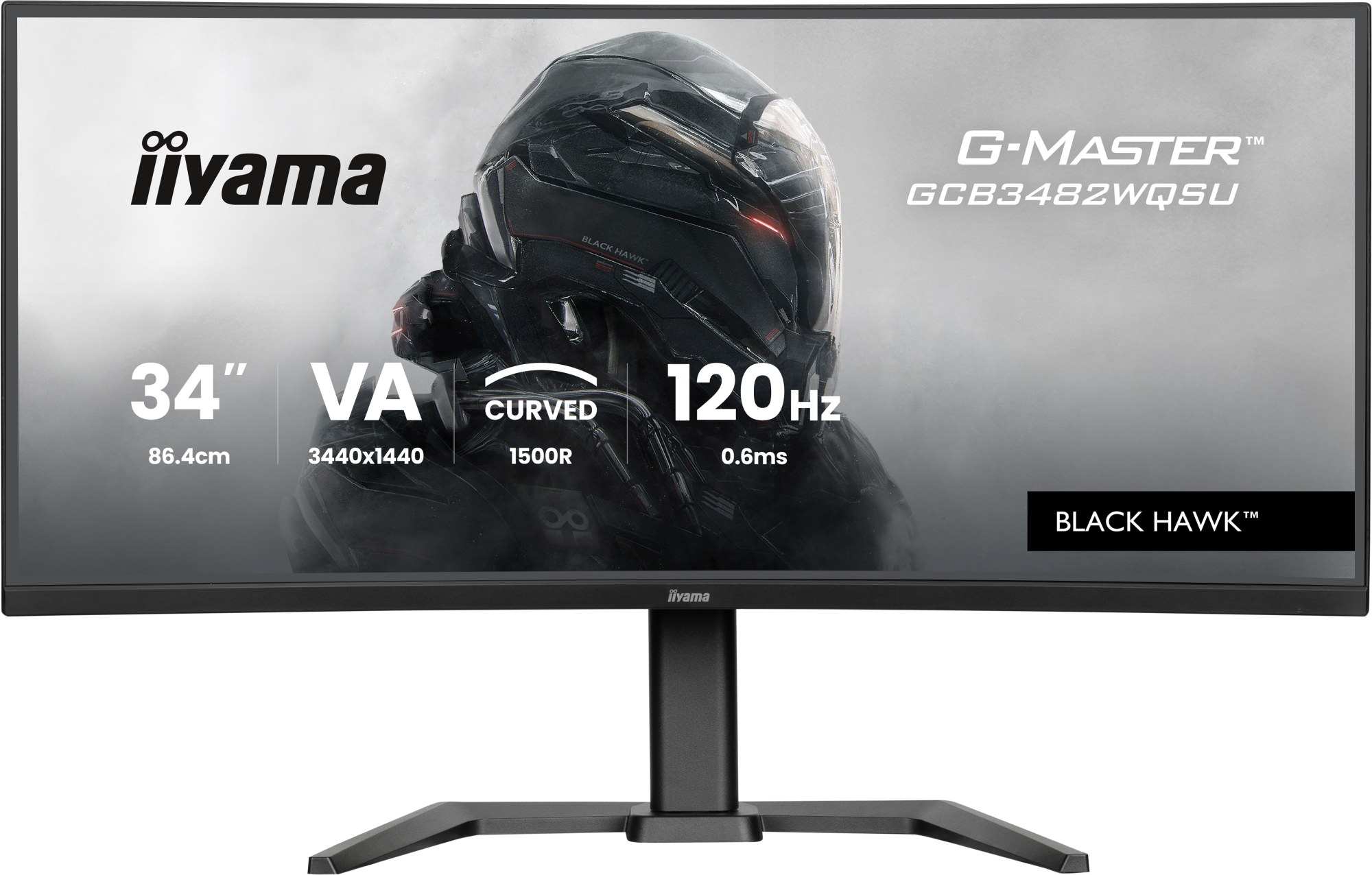 Monitor Iiyama G-Master GCB3482WQSU-B1 34" UWQHD 3440x1440 120Hz VA Curvo Negro