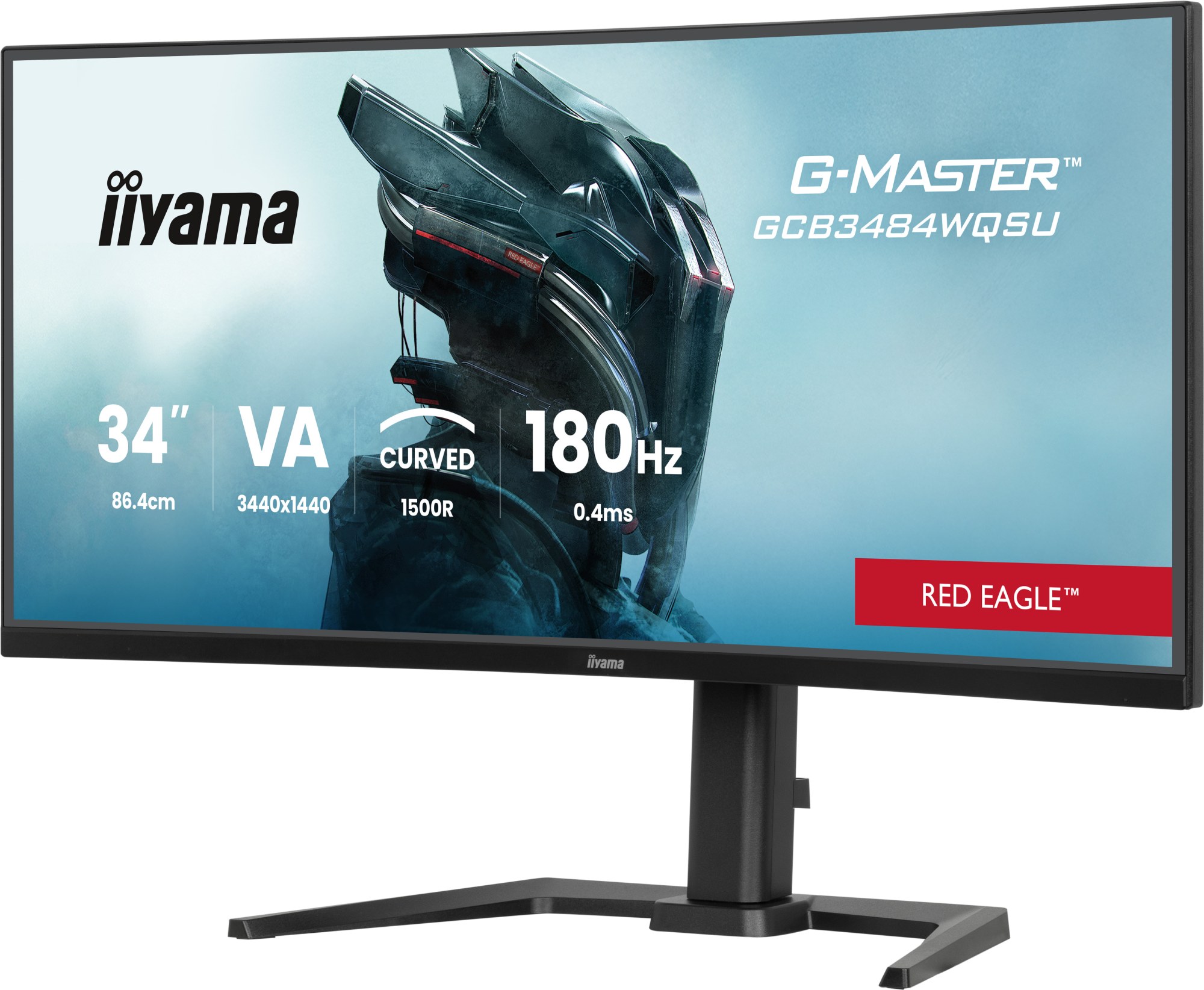 Monitor Iiyama G-Master GCB3484WQSU-B1 34" UWQHD 3440x1440 180Hz VA Curvo Negro
