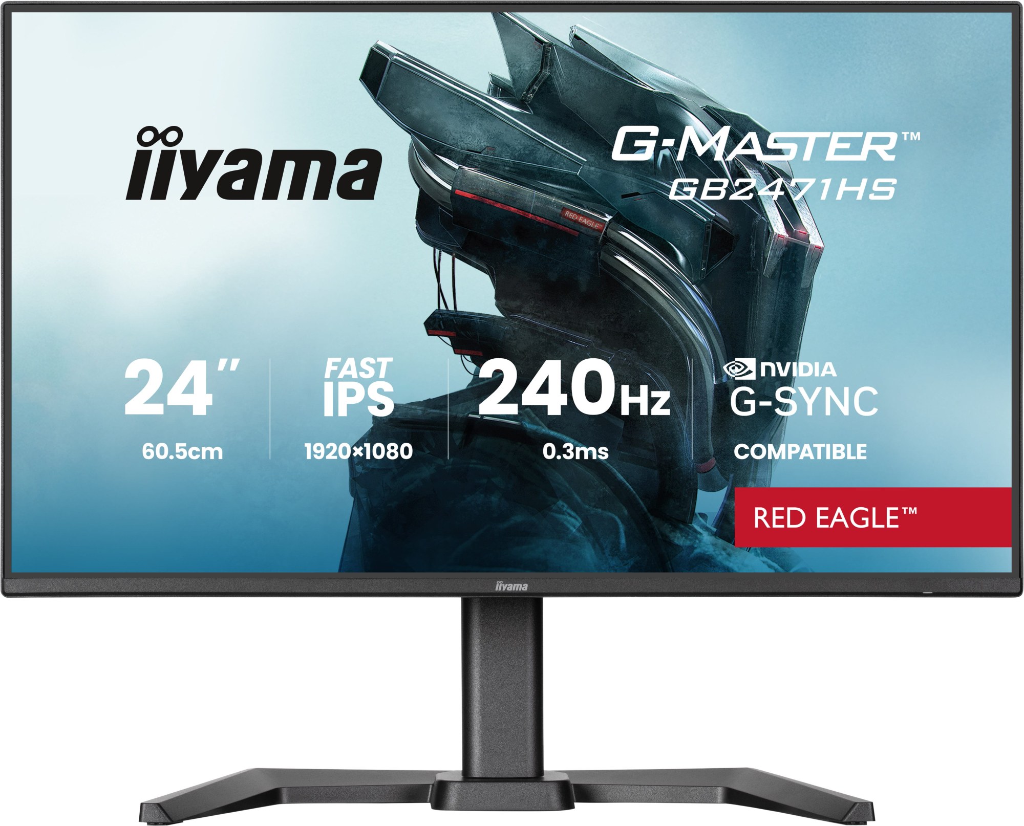 Monitor Iiyama GB2471HS-B1 24" Full HD 1920x1080 240Hz IPS Negro