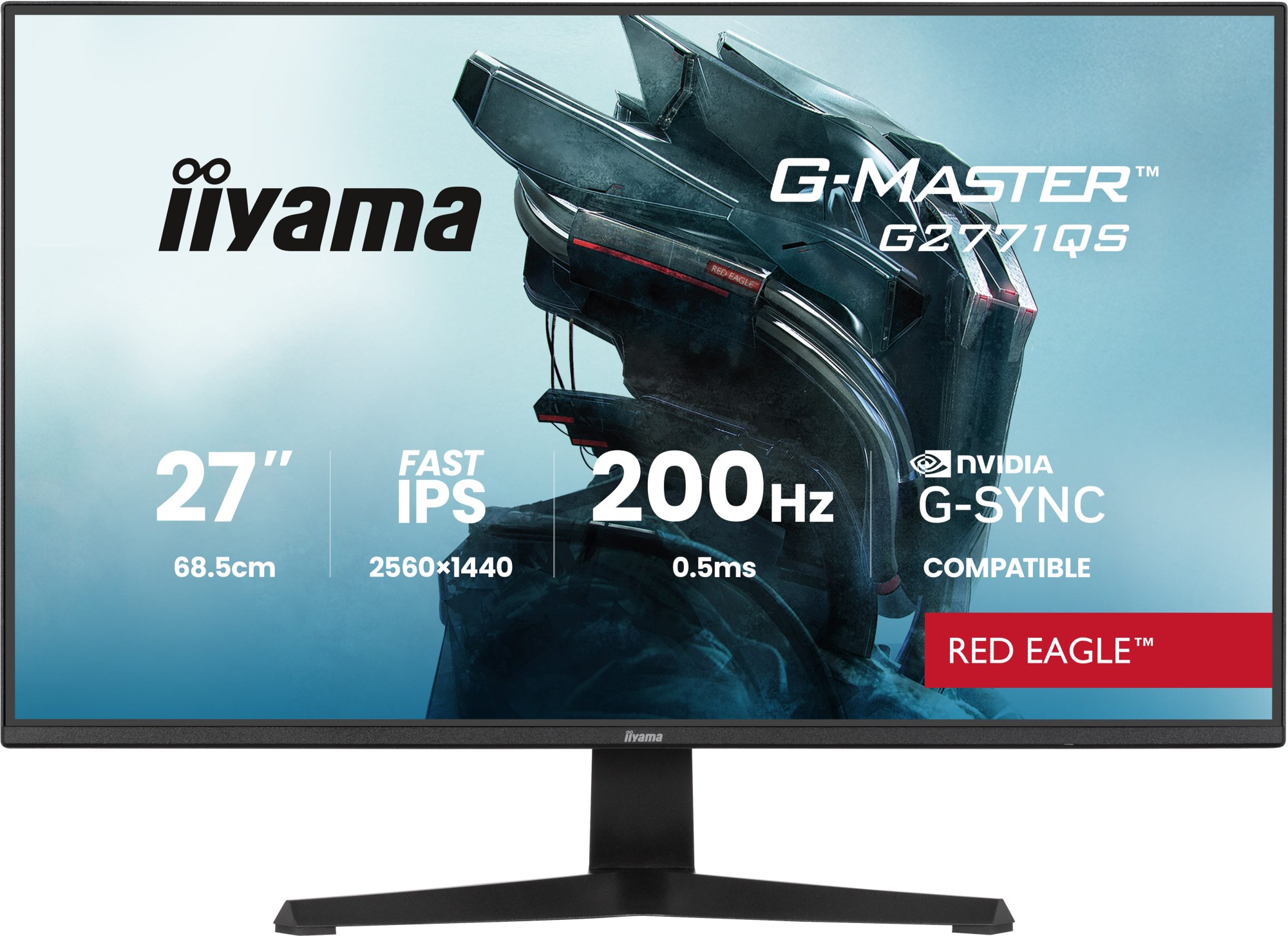Monitor Iiyama 27" 2560 x 1440 QHD 200 Hz IPS HDR Negro