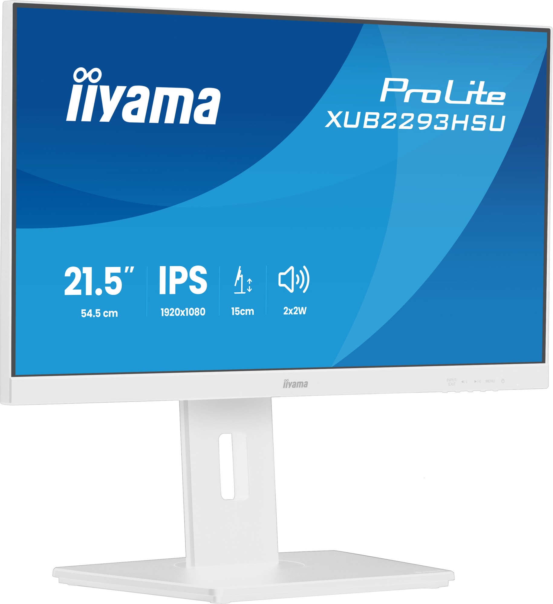 Monitor Iiyama ProLite XUB2293HSU 21.5" Full HD 1920x1080 IPS 100Hz Blanco
