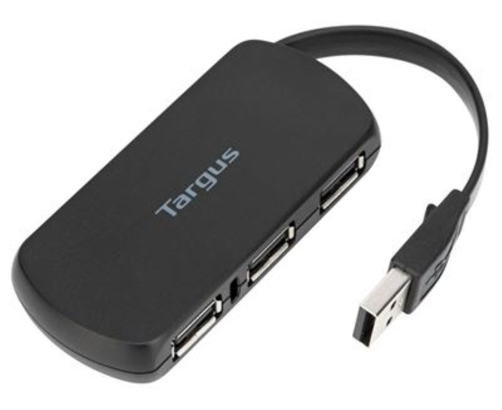 Hub USB Targus 4 puertos USB 2.0 Negro