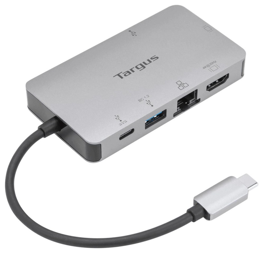 Hub USB-C Targus DOCK419 2xUSB-A 1xUSB-C HDMI VGA Ethernet 100W Gris