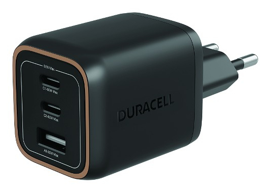 Cargador de pared Duracell Power Wall Charger USB-C USB-A 65W
