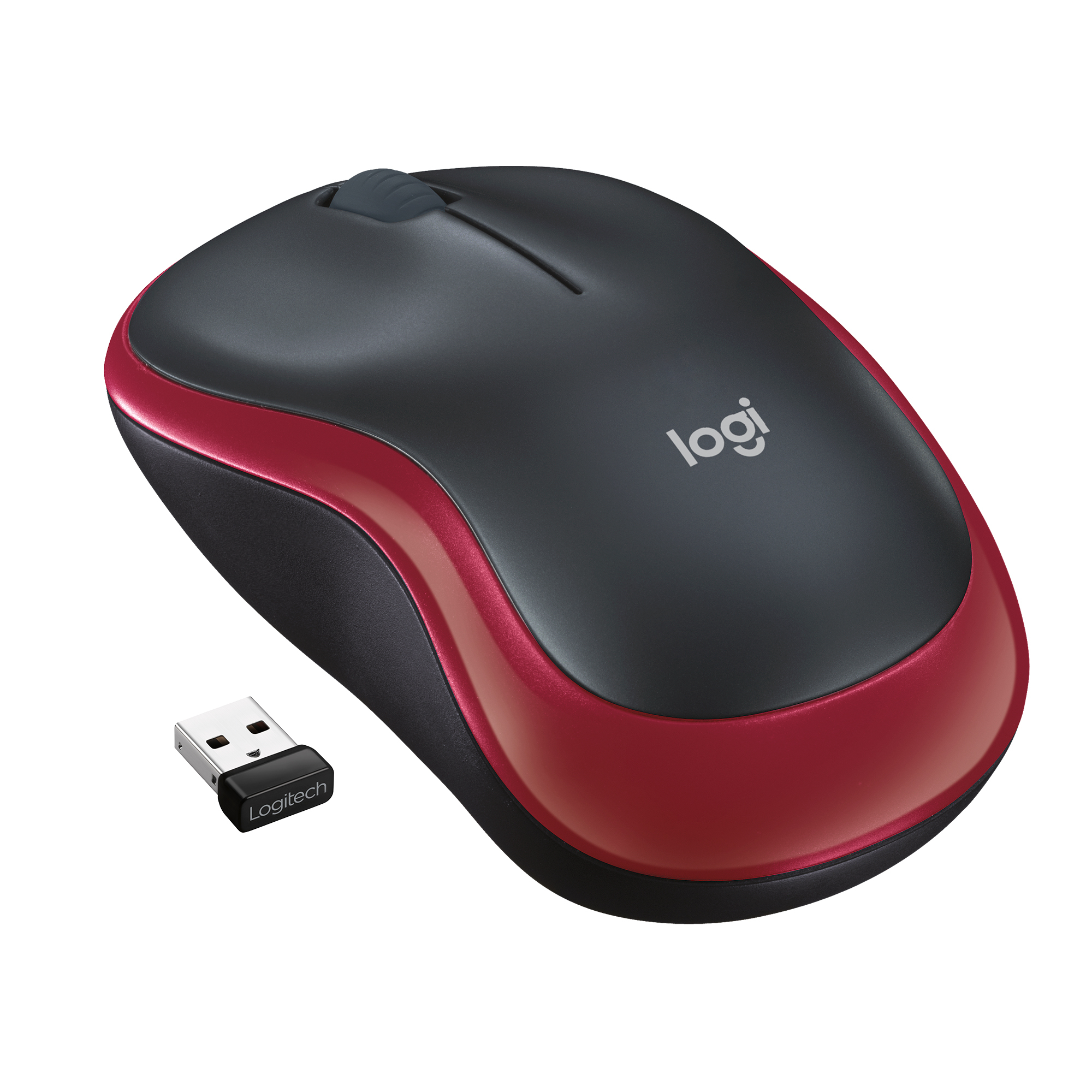 Ratón Logitech M185 Inalámbrico Rojo