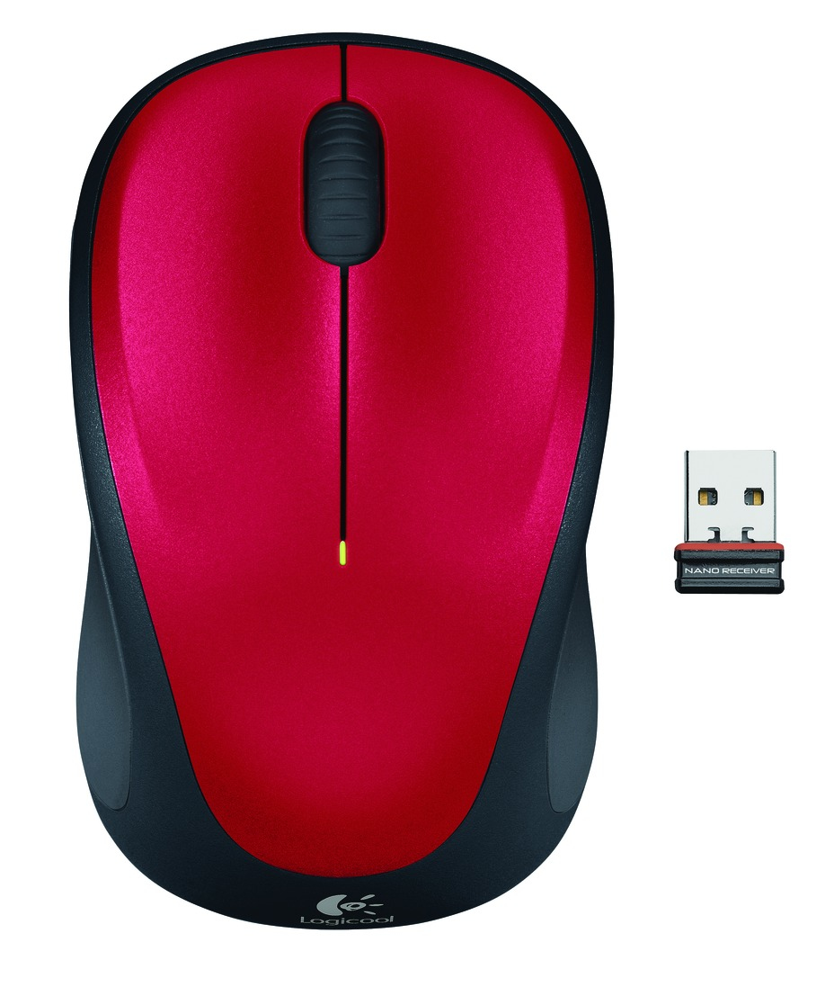 Ratón Logitech M235 Inalámbrico Rojo