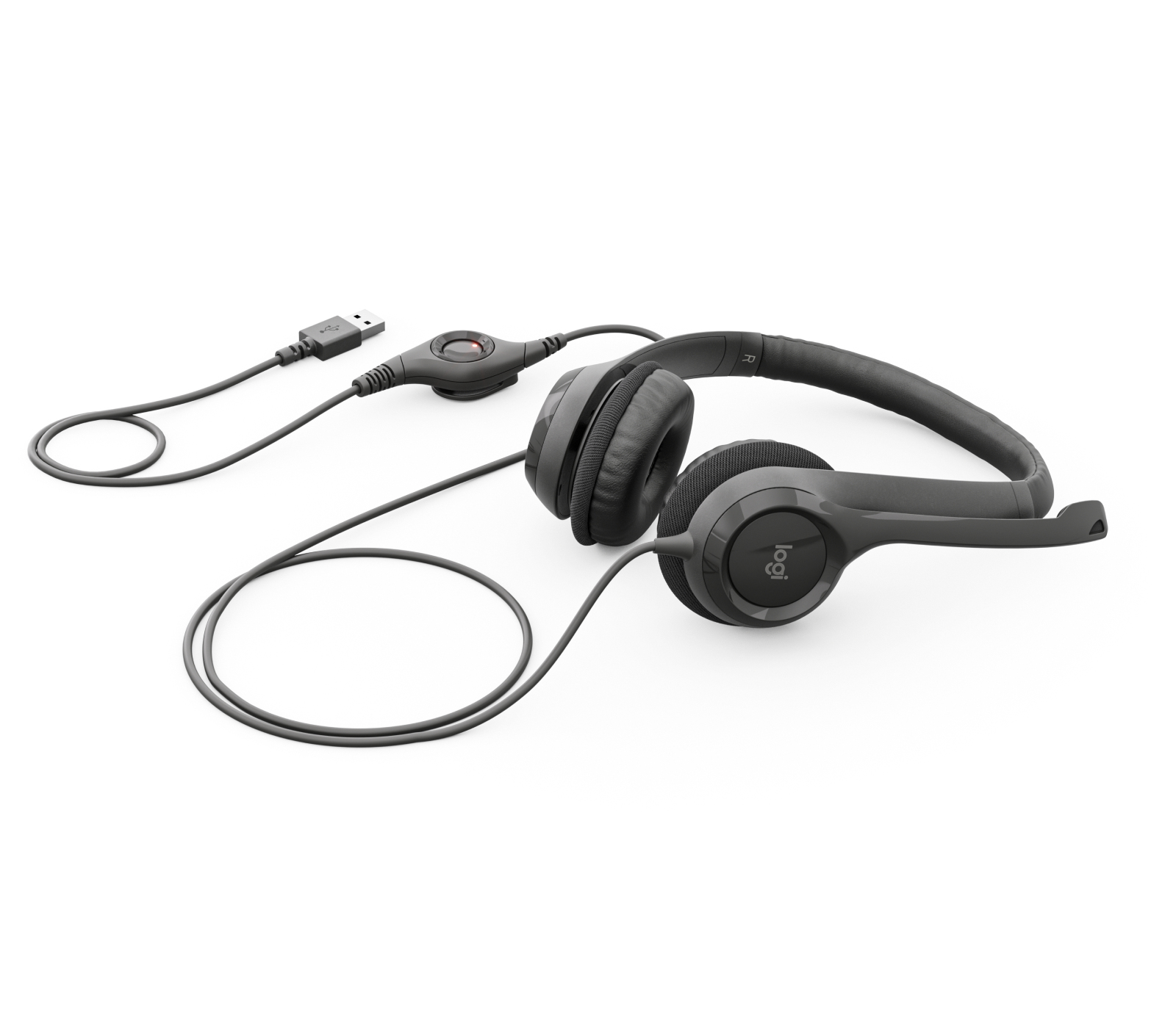 Auriculares Logitech H390 Diadema USB-A Negro