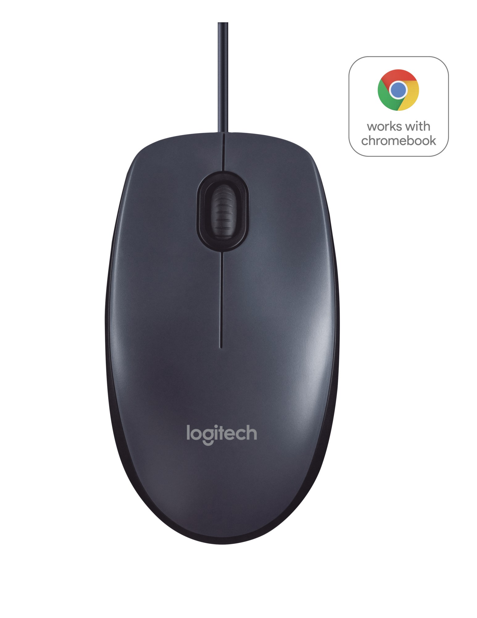 Ratón Logitech B100 Con cable Negro