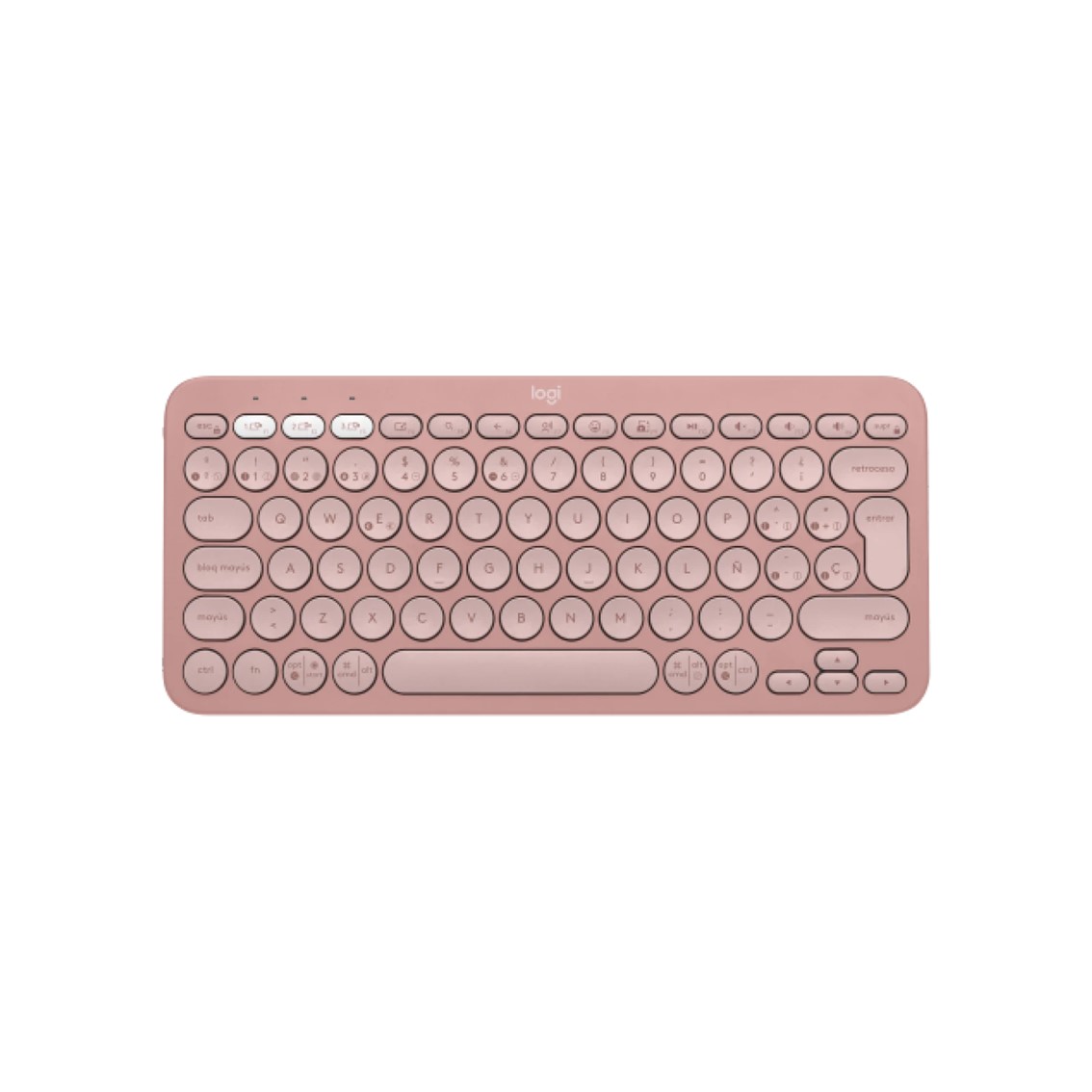Teclado logitech pebble keys 2 k380s inalambrico rosa Reacondicionado Como nuevo