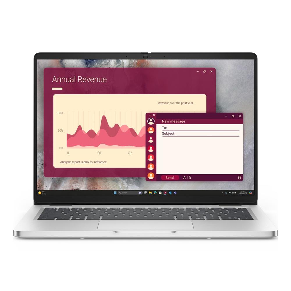 Portátil Dell Pro 14 14" Intel Core Ultra 7 255U 16GB 512GB SSD Platino