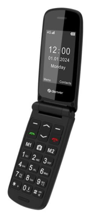 Móvil Denver BAS-24800L 2.4" Negro