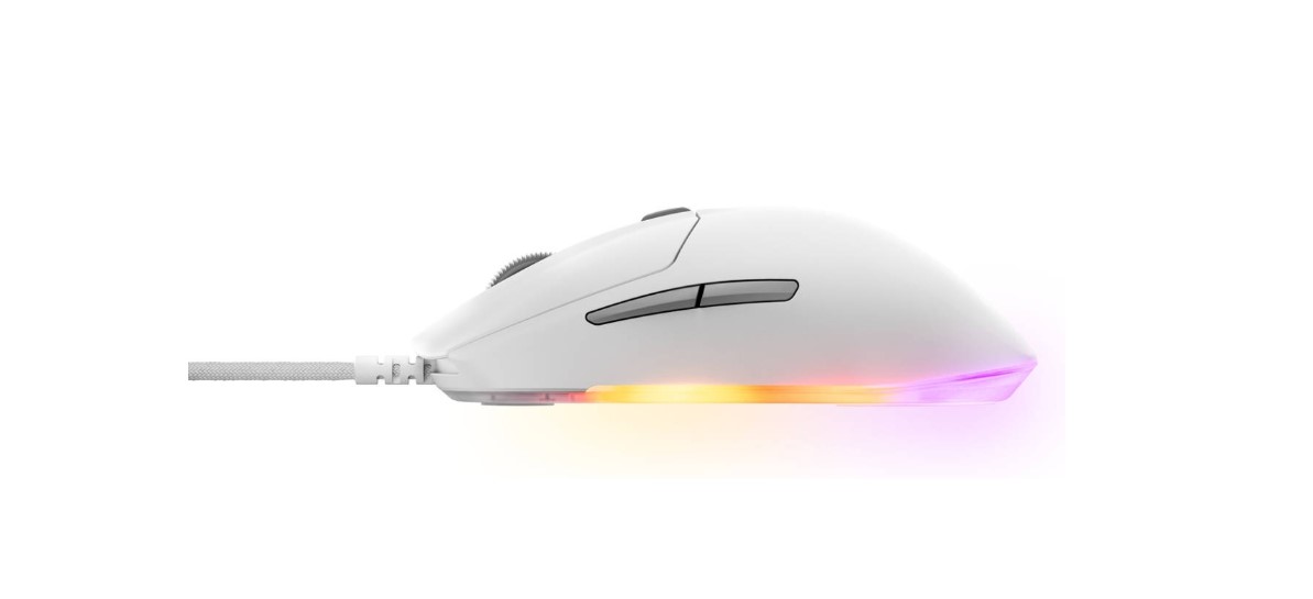 Ratón SteelSeries Rival 3 Gen 2 Con cable Blanco