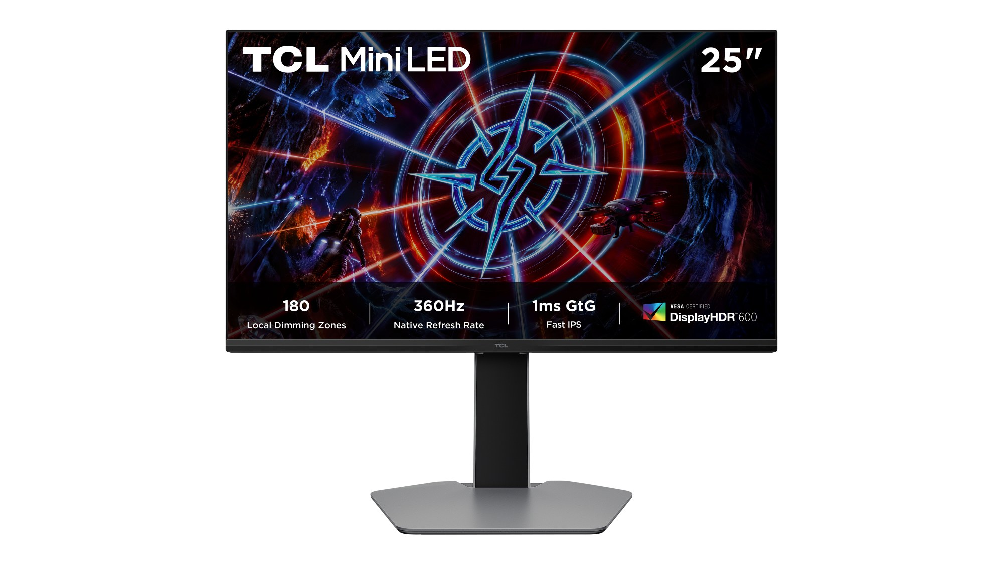 TCL 25P2APRO Monitor 25" MiniLed QHD 360Hz 1ms