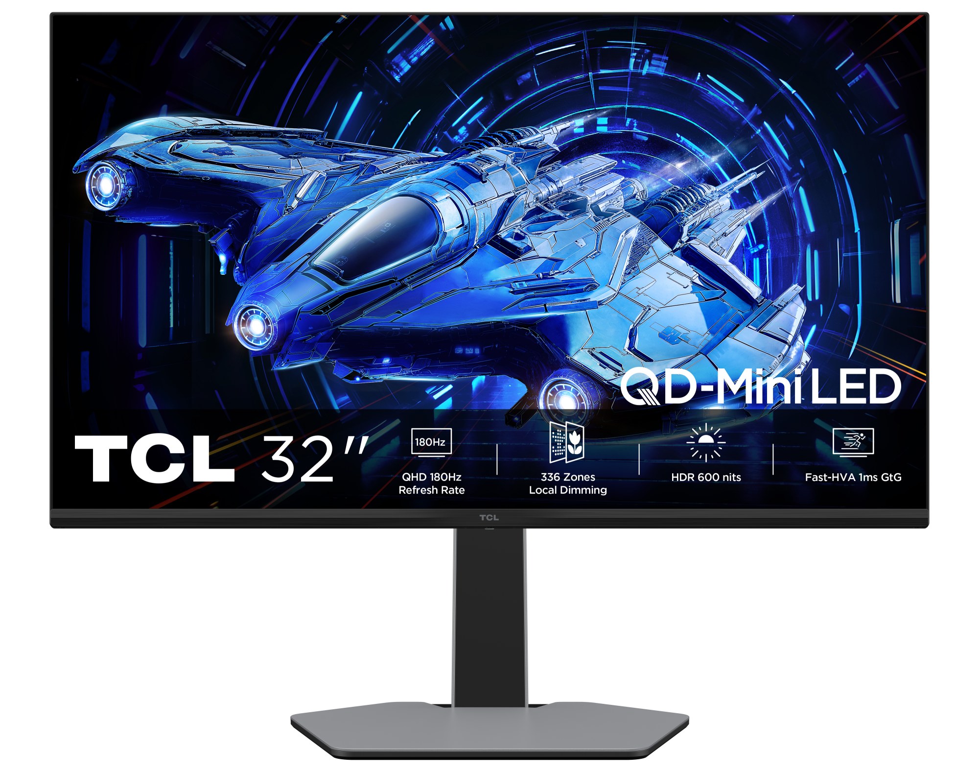 TCL 32G64 Monitor 32" MiniLed QHD 180Hz 336Zone 1m