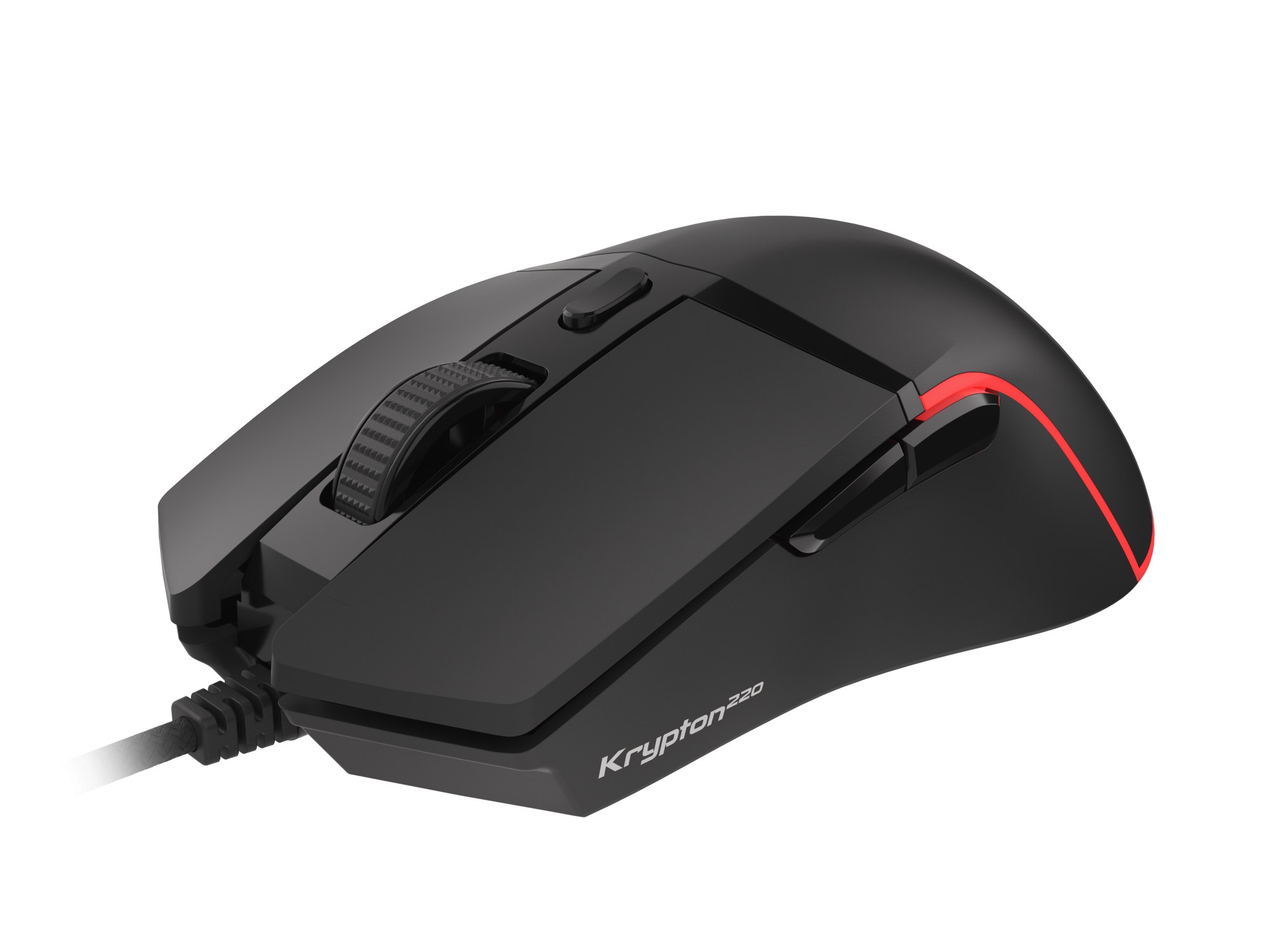 Ratón Genesis Krypton 220 Con cable Negro