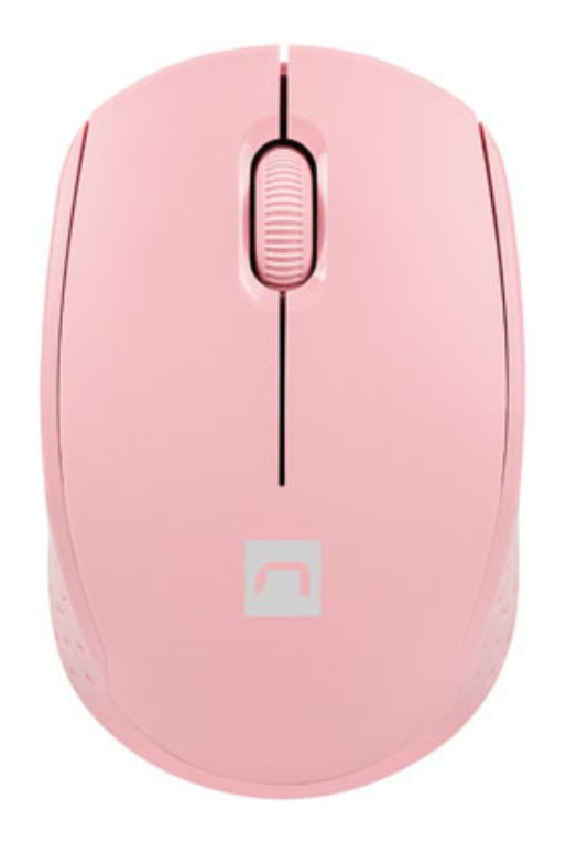 Ratón Natec STORK Con cable Inalámbrico Bluetooth Rosa