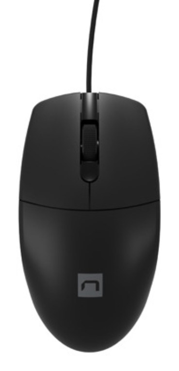 Ratón Natec Ruff Plus Con cable Negro