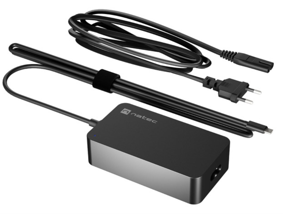 Cargador de pared Natec Grayling USB-C 45W USB-C Negro