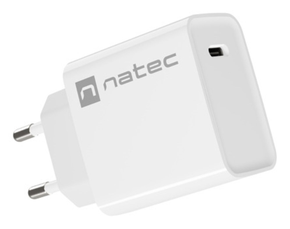 Cargador de pared Natec RIBERA Universal USB-C Blanco 20W
