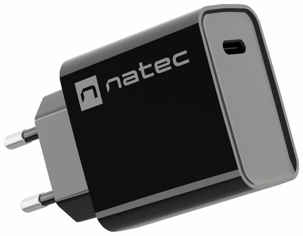 Cargador de pared Natec RIBERA Universal USB-C Negro 20W