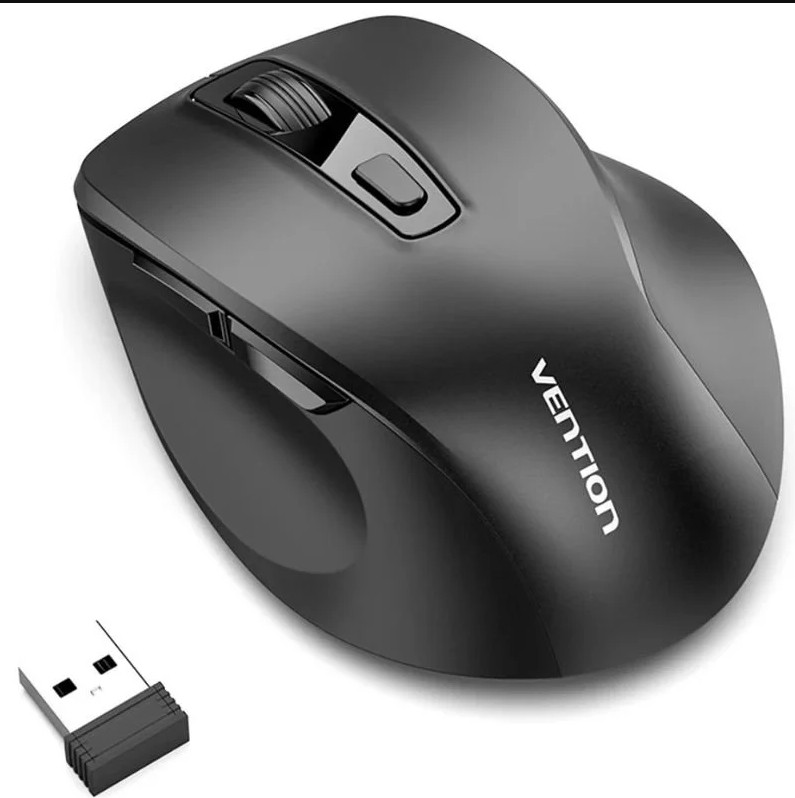 Ratón Vention KTMB0 Inalámbrico Negro