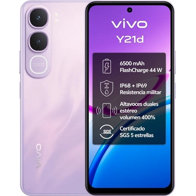 Móvil Vivo Y21d 5G 256GB 6GB Lavanda