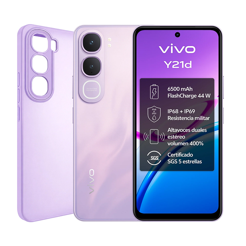 Móvil Vivo Y21d 128GB 4GB Lavanda