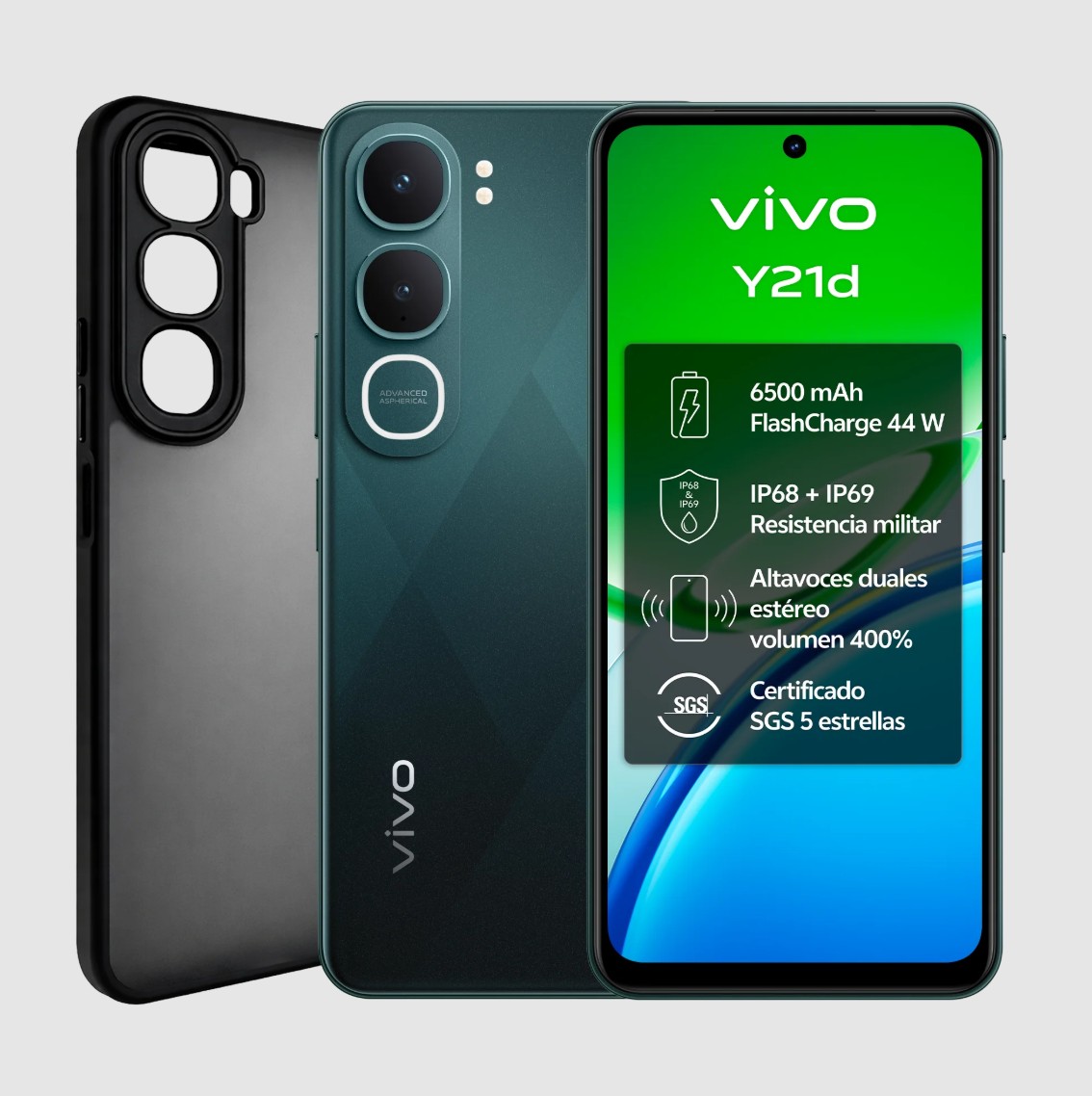 Móvil Vivo Y21d 5G 128GB 4GB Verde