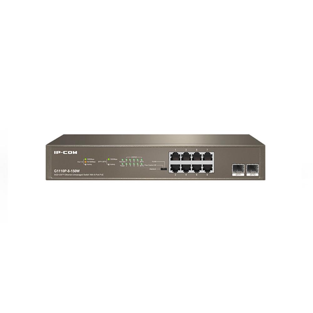 Switch ip-com g1110p-8-150w 10 puertos Reacondicionado Como nuevo