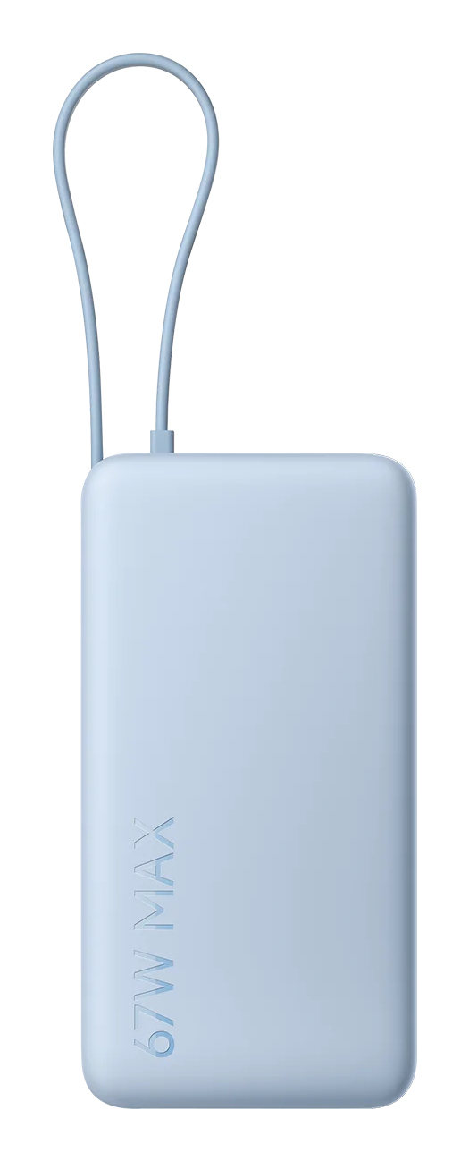 Batería externa Xiaomi BHR08O8GL USB-C USB-A Azul 67W