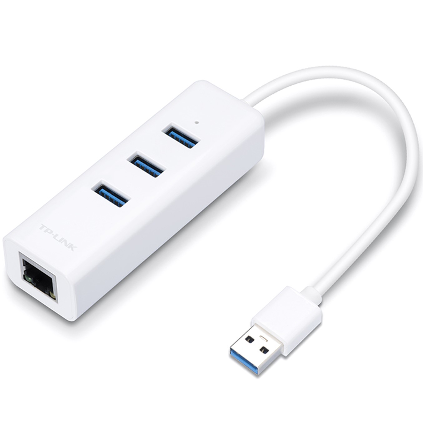 Hub USB TP-Link UE330 USB 3.2 Gen 1 Type-A 4 puertos Ethernet Blanco