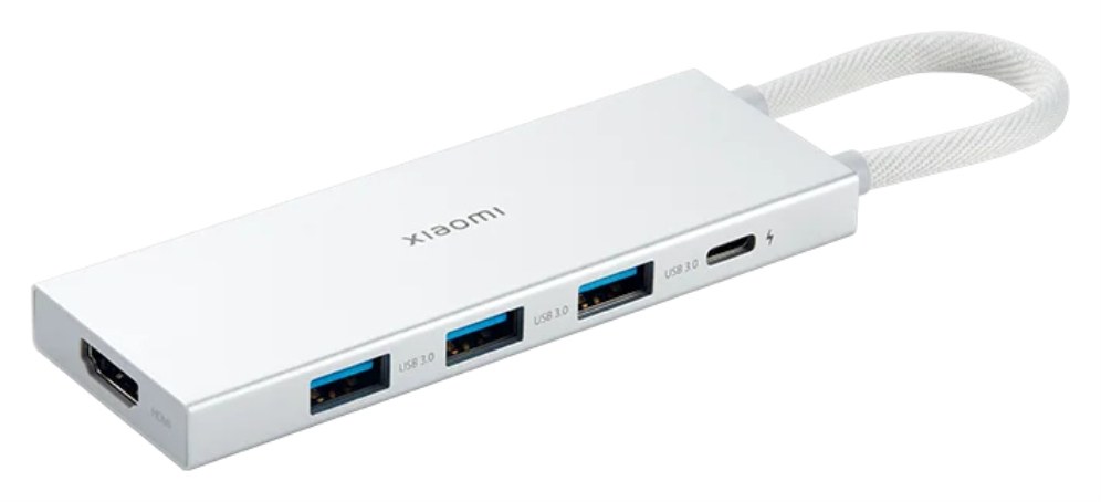 Hub USB Xiaomi XMDS05YM USB 3.2 Gen 1 5 puertos HDMI Blanco