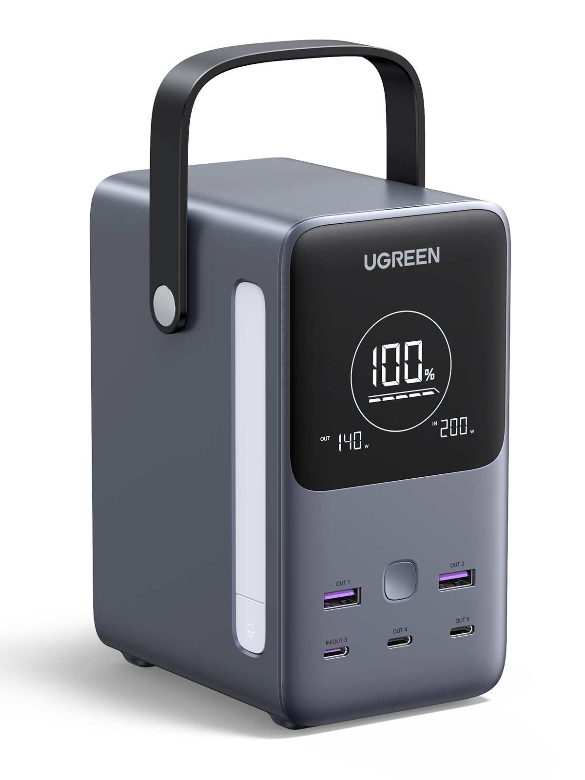 Batería externa Ugreen Nexode Power Bank 48000mAh Gris