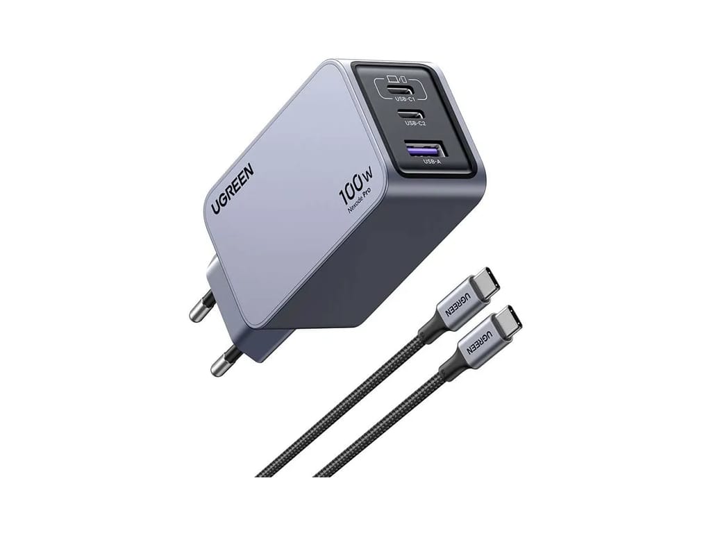 Cargador de pared Ugreen Nexode Pro EU USB-C Negro