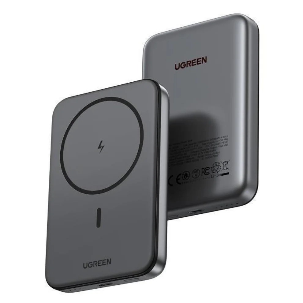 Batería externa Ugreen PB561 USB-C Inalámbrico Gris