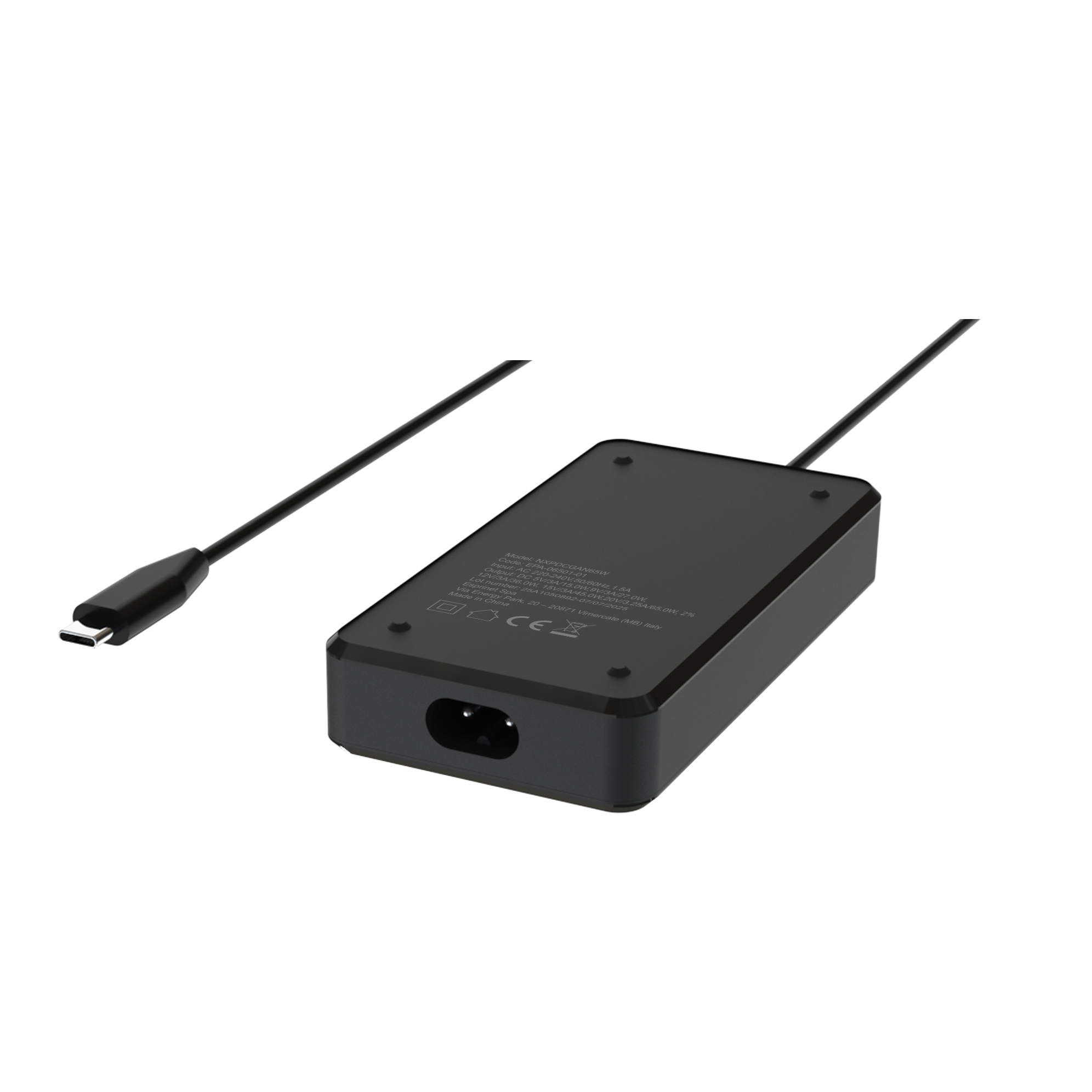 Cargador portatil nilox 65w usb tipo