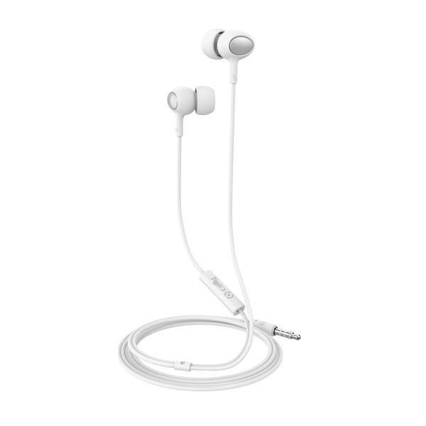 Auriculares Celly UP500 Intraurales con cable Jack 3,5 mm Blanco