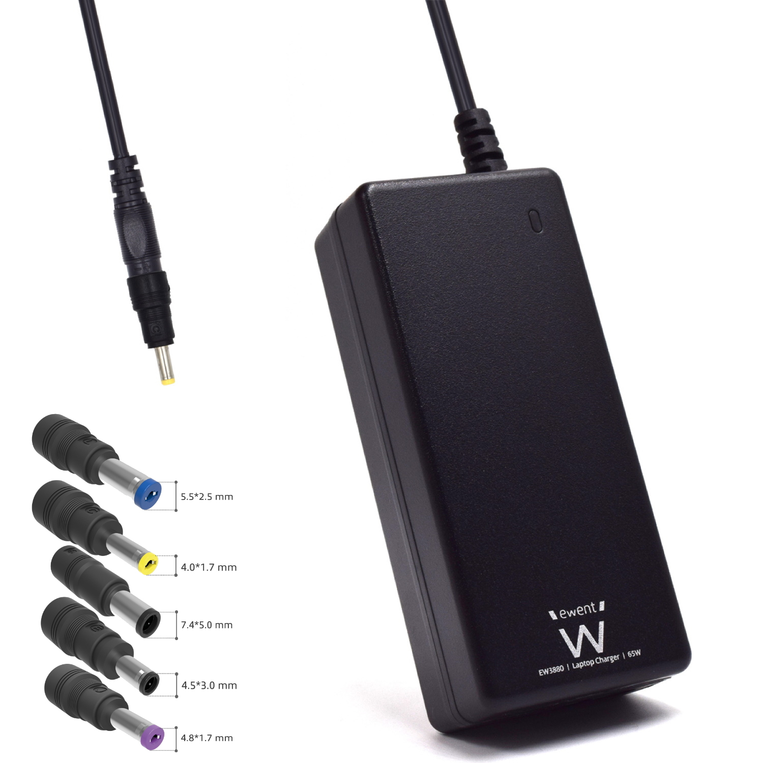 Cargador para portátil Ewent EW3898 Negro 65W