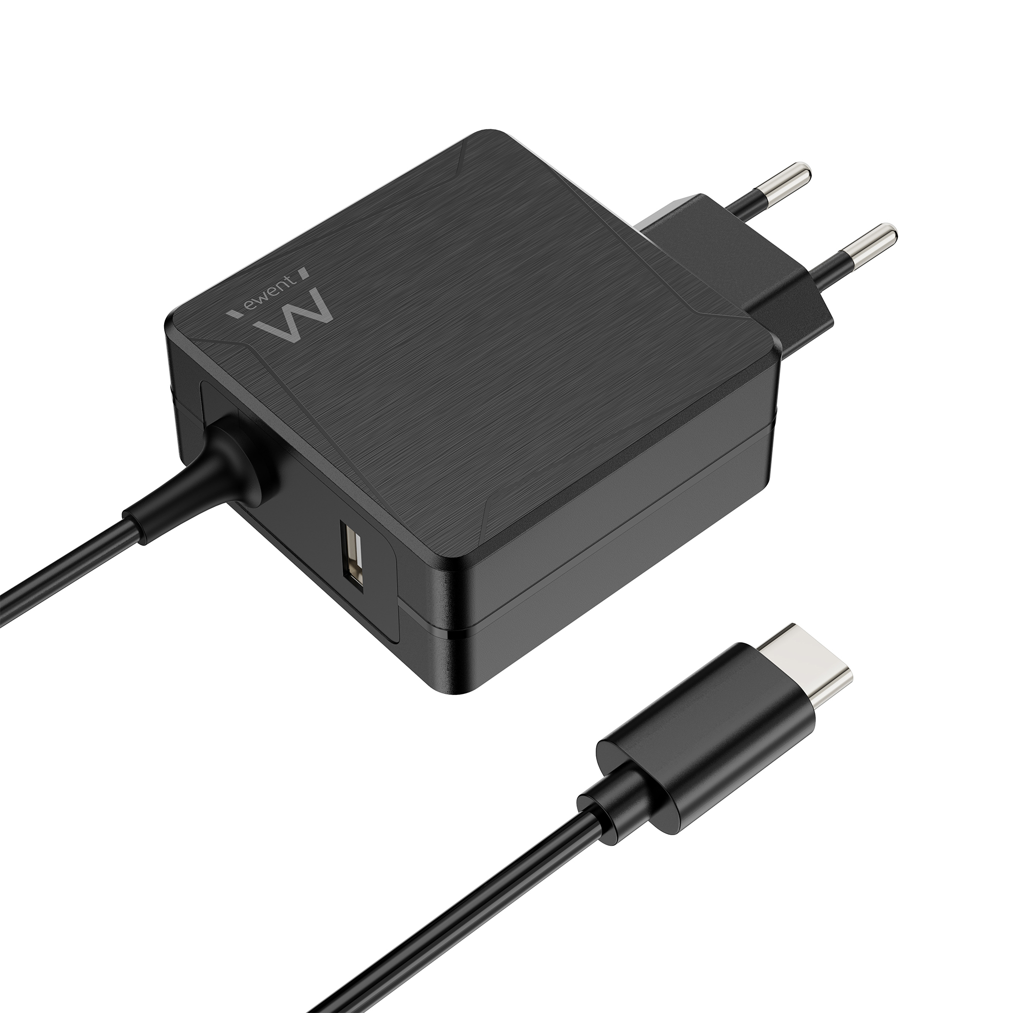 Cargador para portátil Ewent EW3978 USB-C USB-A Negro 65W