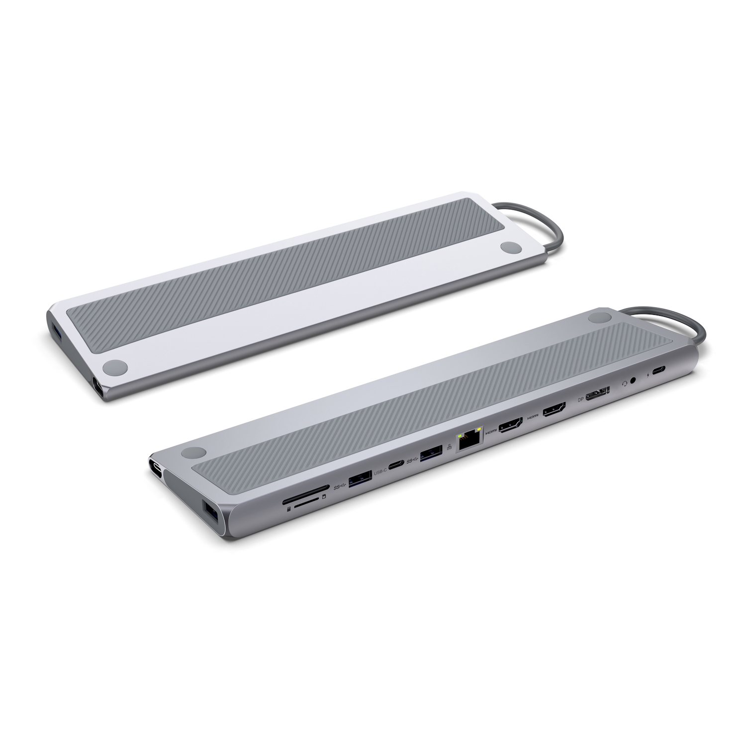 Hub USB Ewent EW1150 USB-C 2 HDMI DisplayPort Ethernet SD Aluminio