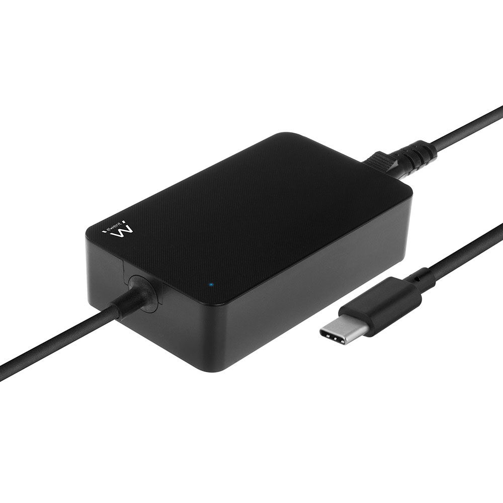 Cargador para portátil Ewent EW3980 USB-C Negro 65W