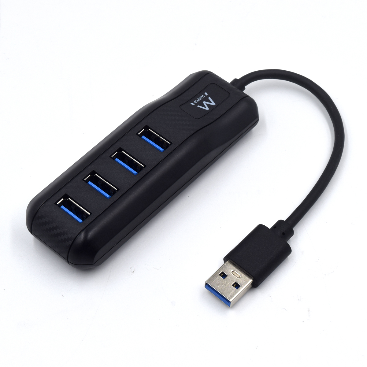 Hub USB Ewent EW1138 4 Puertos USB 3.1 Gen1 Negro