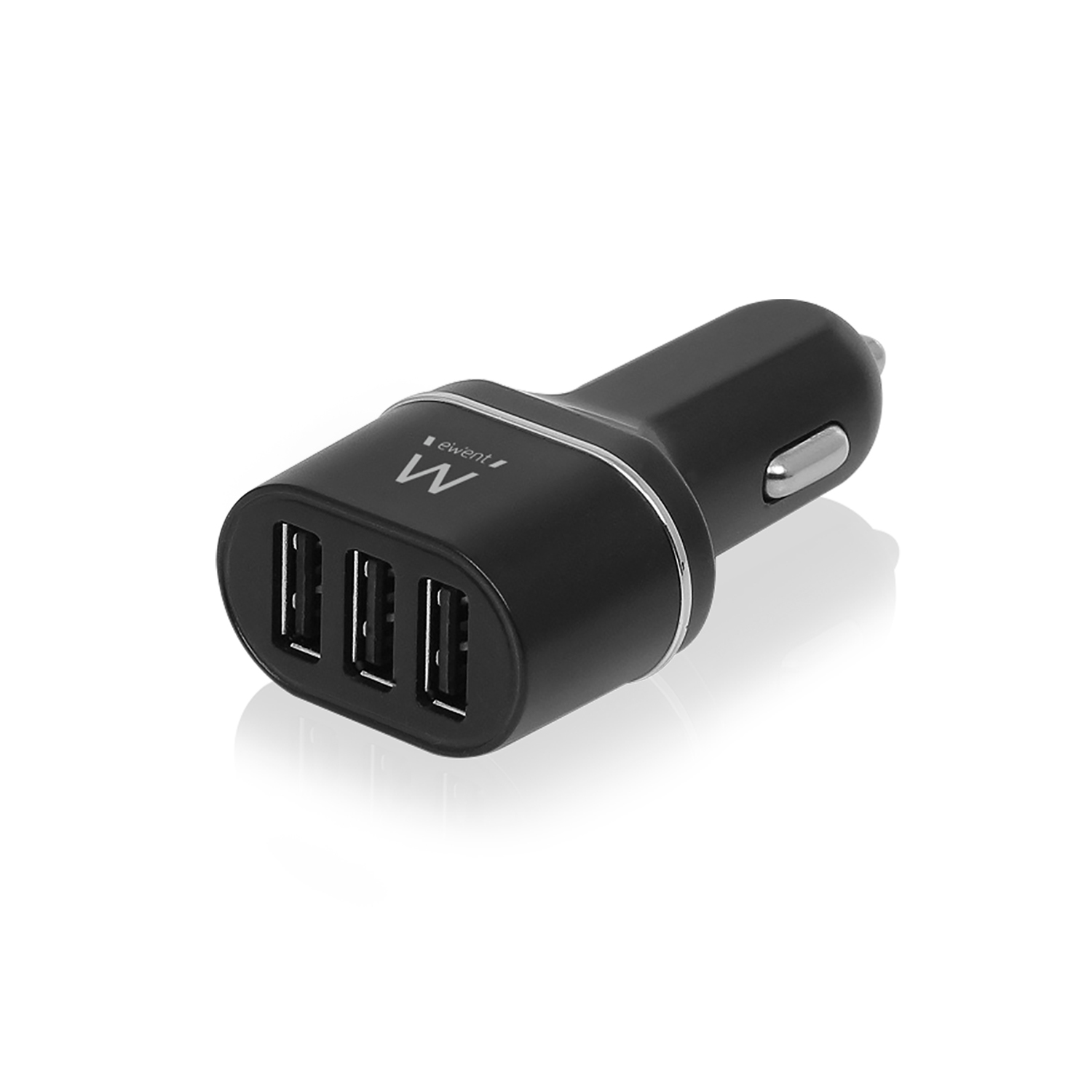 Cargador usb ewent coche 3 puertos