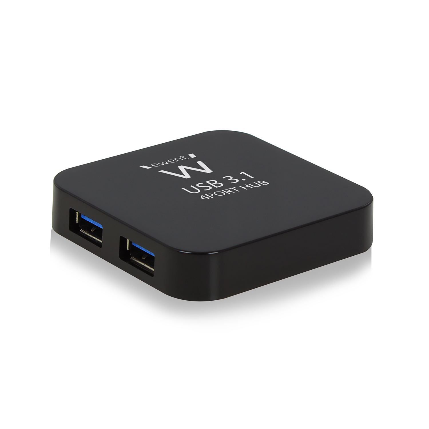 Hub USB Ewent EW1134 4 puertos USB 3.2 Gen 1 Negro
