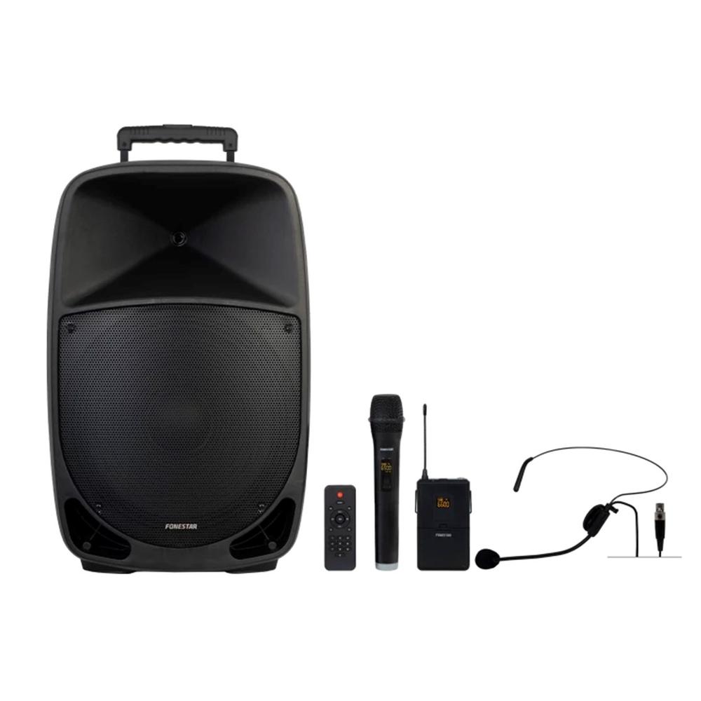 Altavoz portatil con microfono fonestar malibu-315 / 50w rms Reacondicionado Bueno