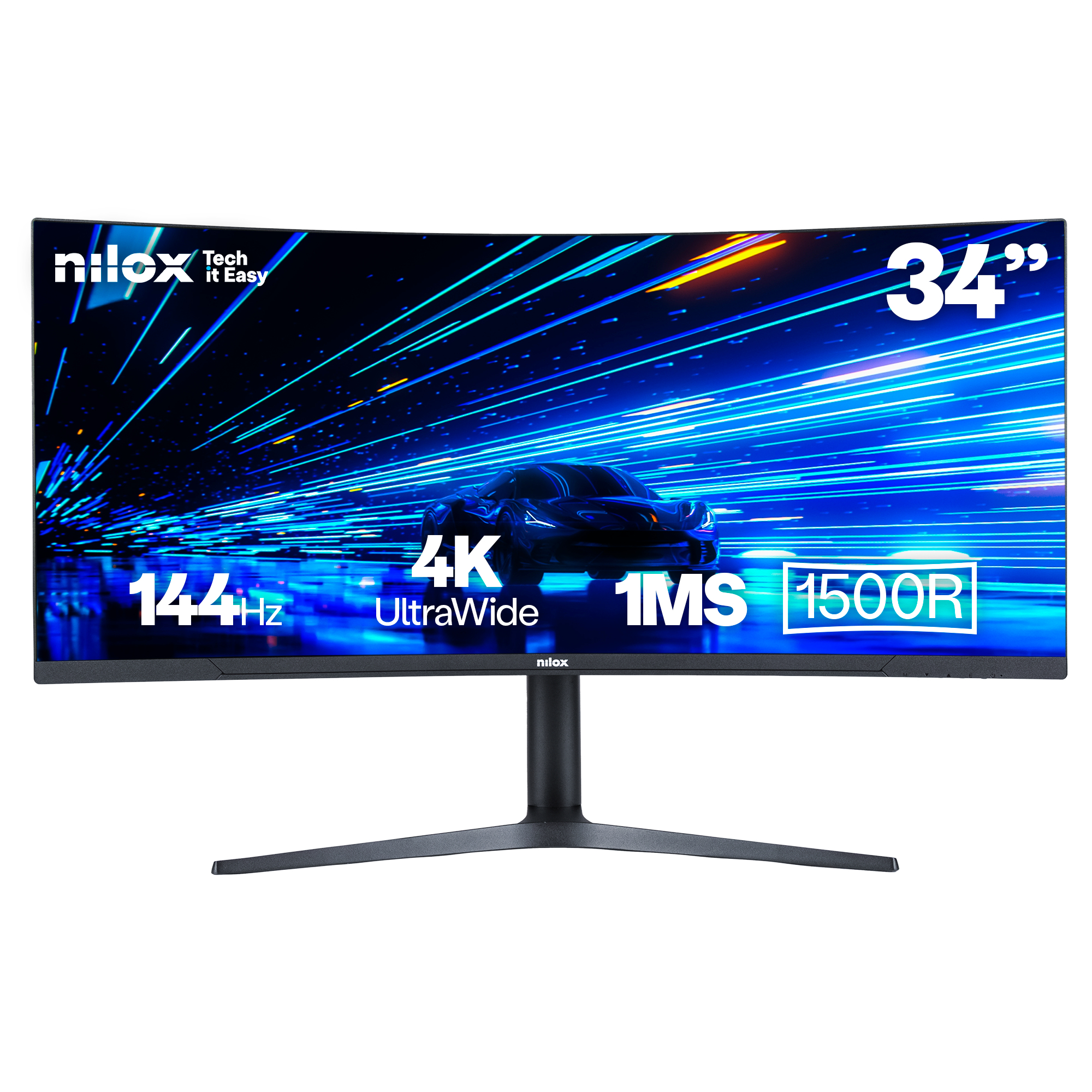 Monitor NILOX NXM344KD11 34" UWQHD 3440x1440 144Hz MVA 1ms