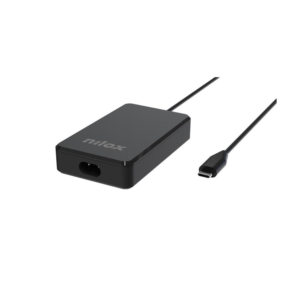 Cargador para portátil Nilox NXPDCGAN90W USB-C Negro