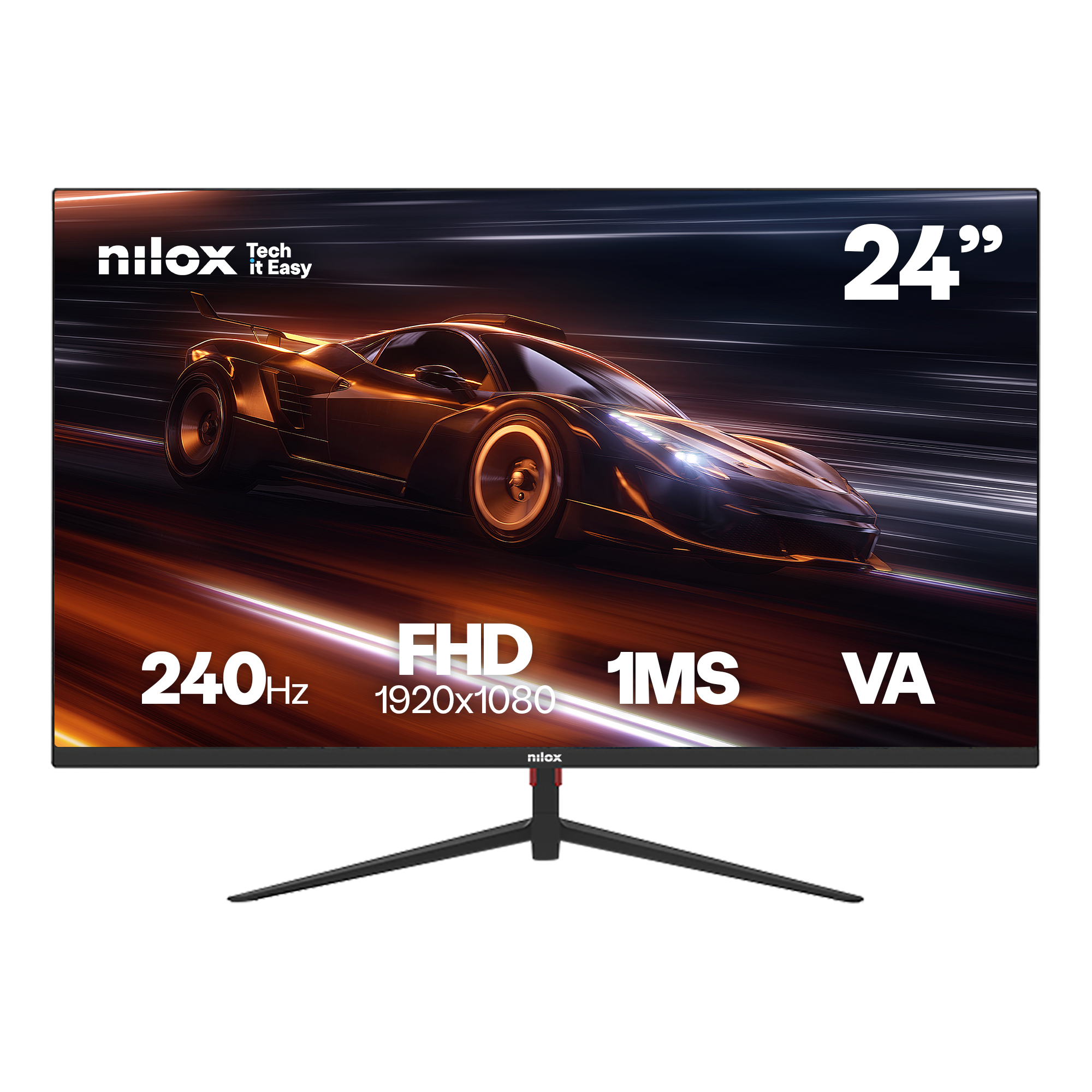 Monitor Nilox NXM24FHD2401 24" Full HD VA 240Hz Negro