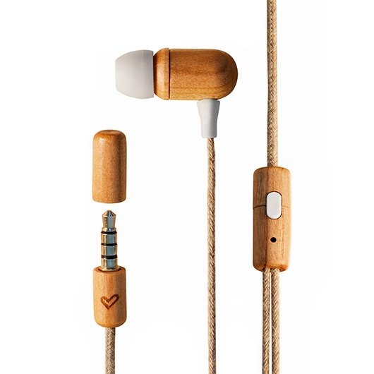 Auriculares Energy Sistem Auricular Eco Cherry Wood Intraurales con cable Jack 3,5 mm