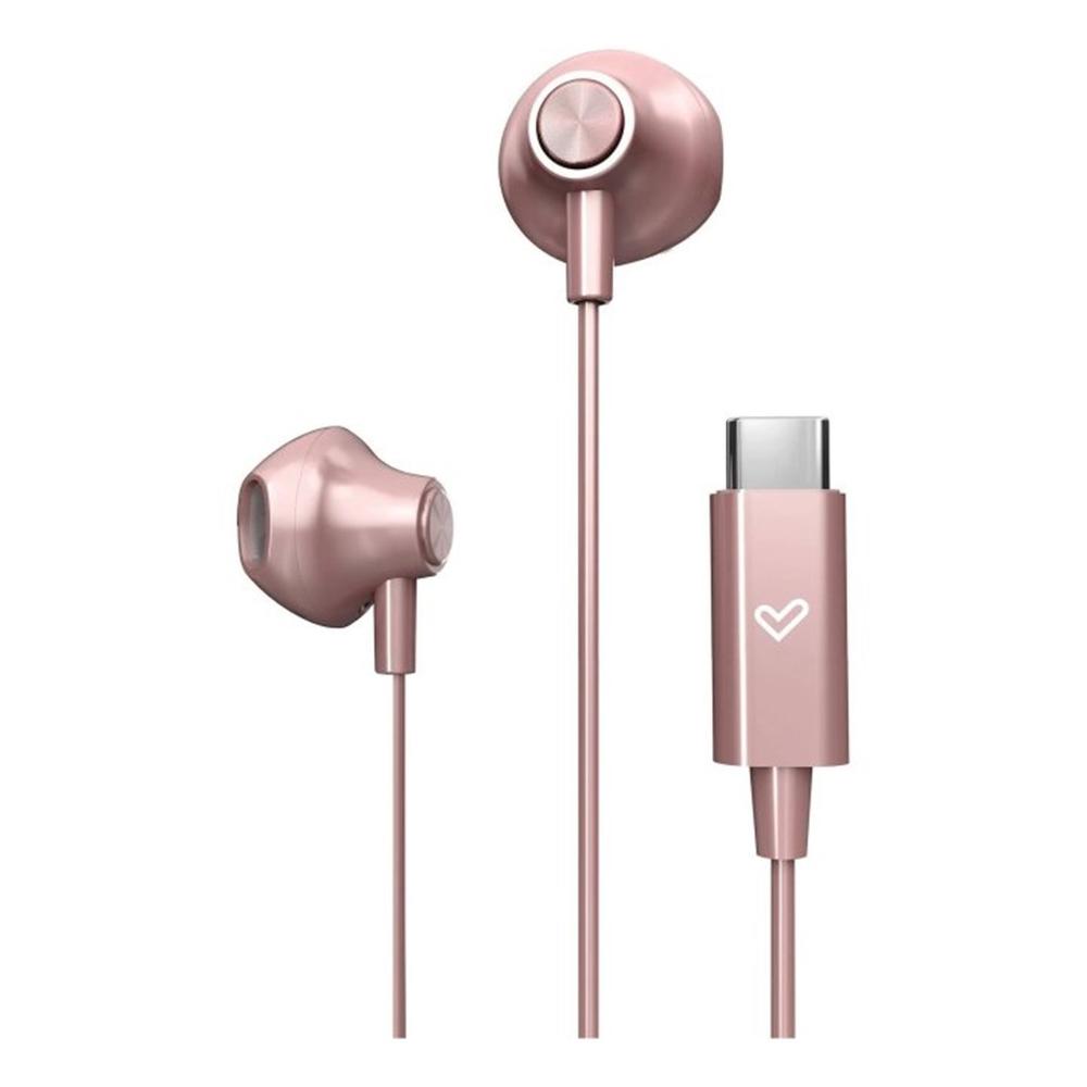 Auriculares Energy Sistem EasyPods Type C Intraurales con cable USB-C Rosa